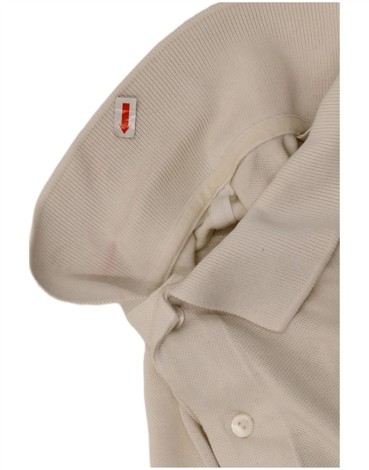 Camisa polo masculina LACOSTE tamanho 3 pequeno algodão branco