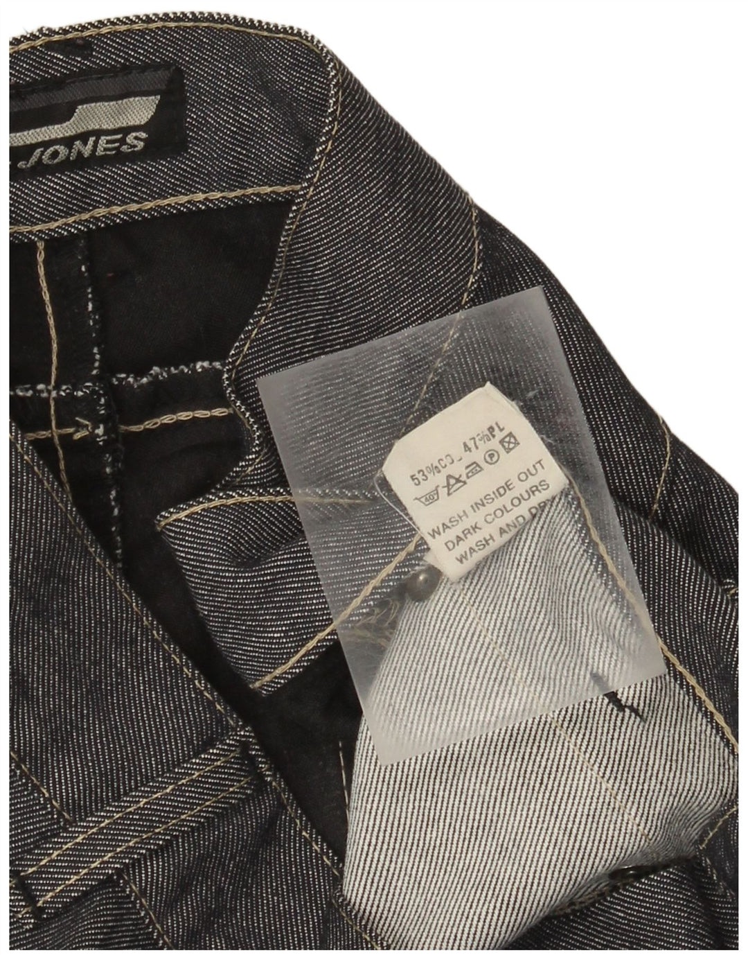 Jeans retos masculinos Jack & Jones W34 L32 algodão azul