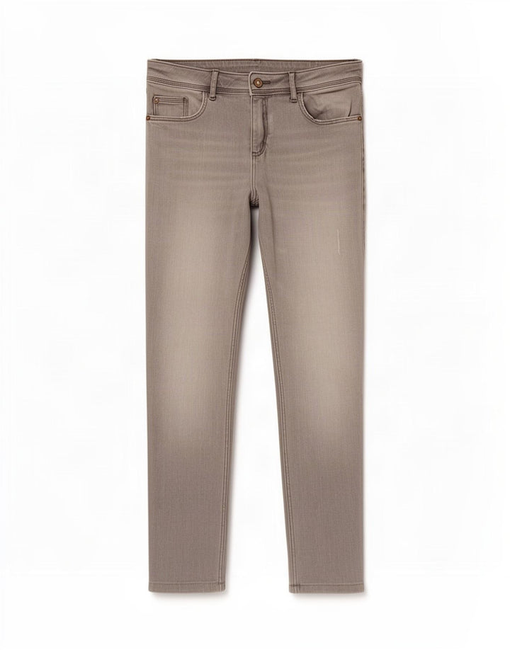Calça jeans feminina Zara EU 38 pequena W28 L24 cinza