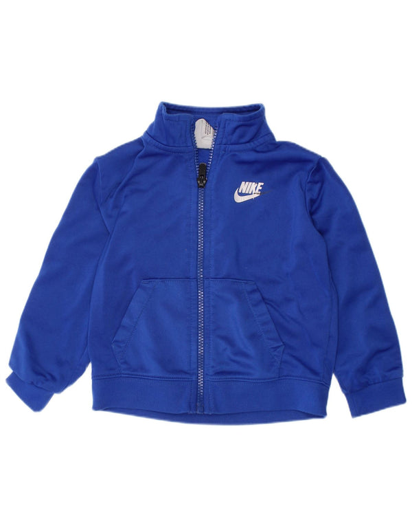 NIKE Baby Boys Graphic Tracksuit Top Jacket 18-24 Meses Azul Colorblock