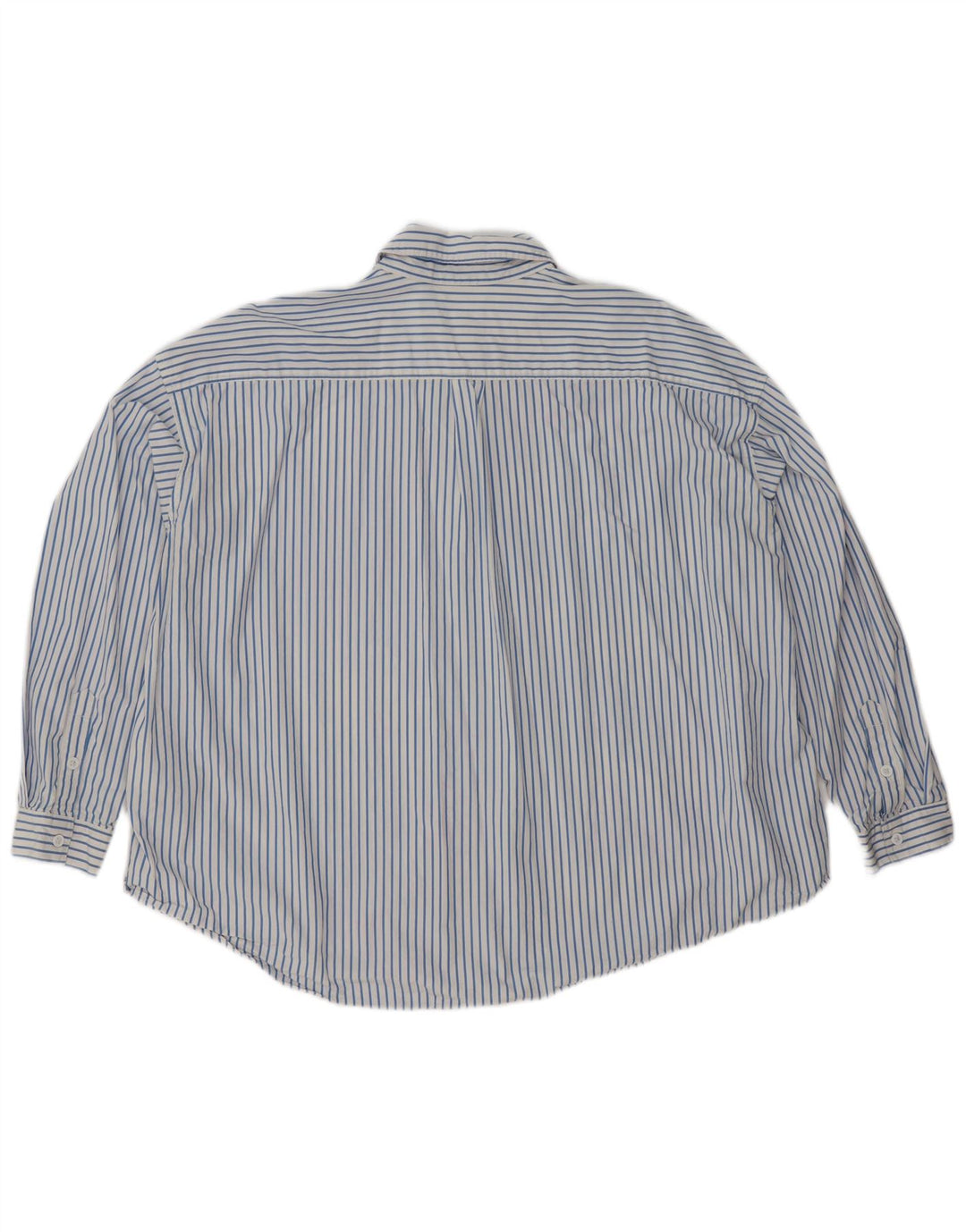 Camisa oversized feminina Levi's UK 14 algodão listrado azul médio