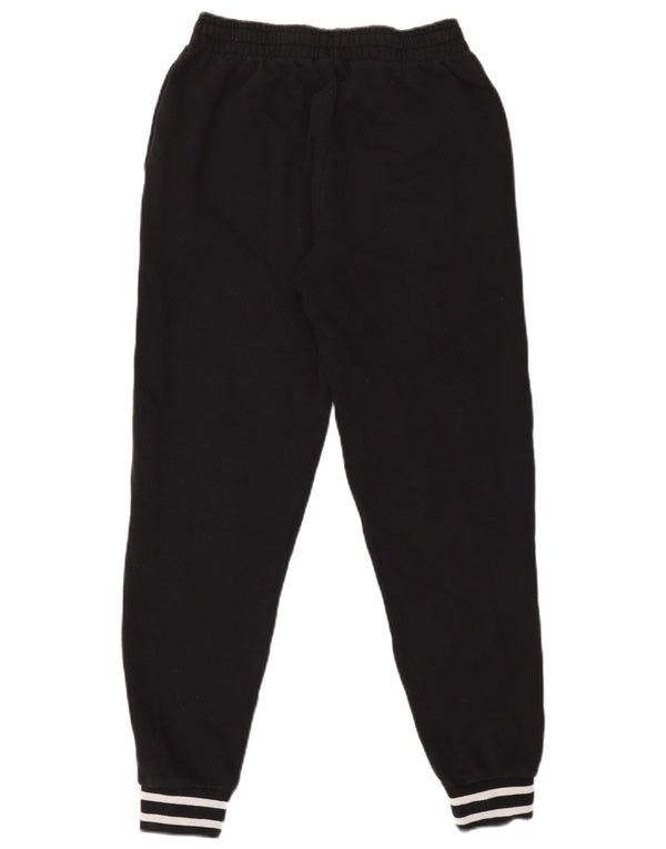 Fila Womens Tracksuit Calças Joggers UK 14 Médio Algodão Preto