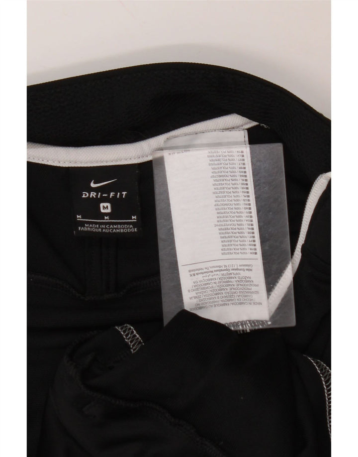 NIKE Mens Tracksuit Top Jacket Médio Preto Colourblock Poliéster