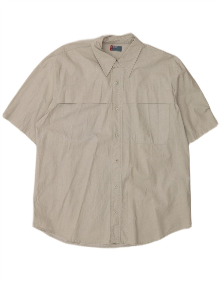 Camisa masculina de manga curta LEVI'S XL cinza linho