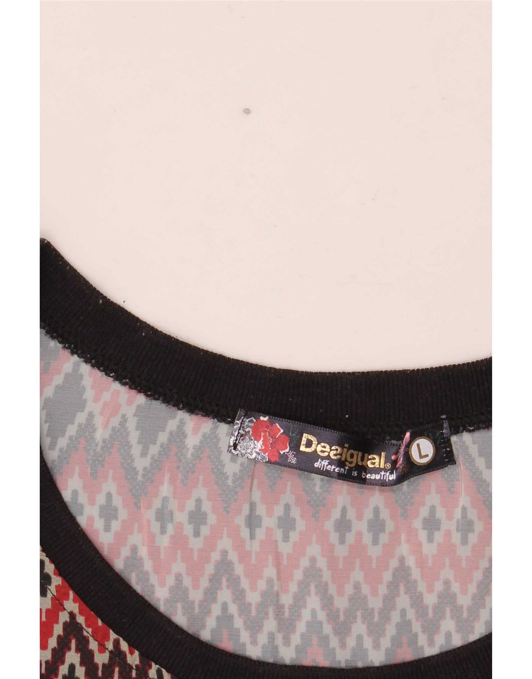 Desigual Womens Vest Top UK 14 Grande Multicolorido Geométrico
