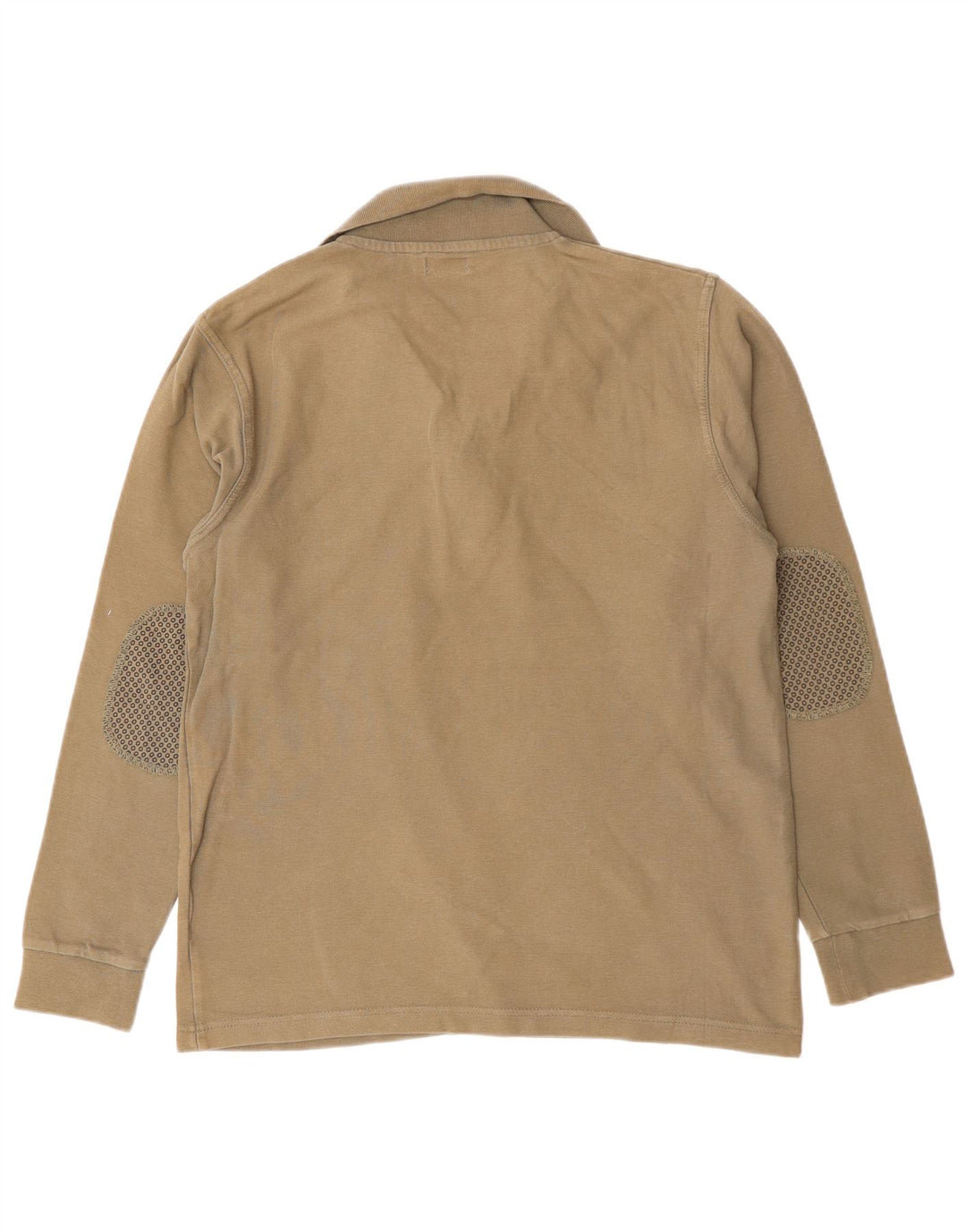 Camisa polo masculina de manga comprida AVIREX algodão cáqui médio