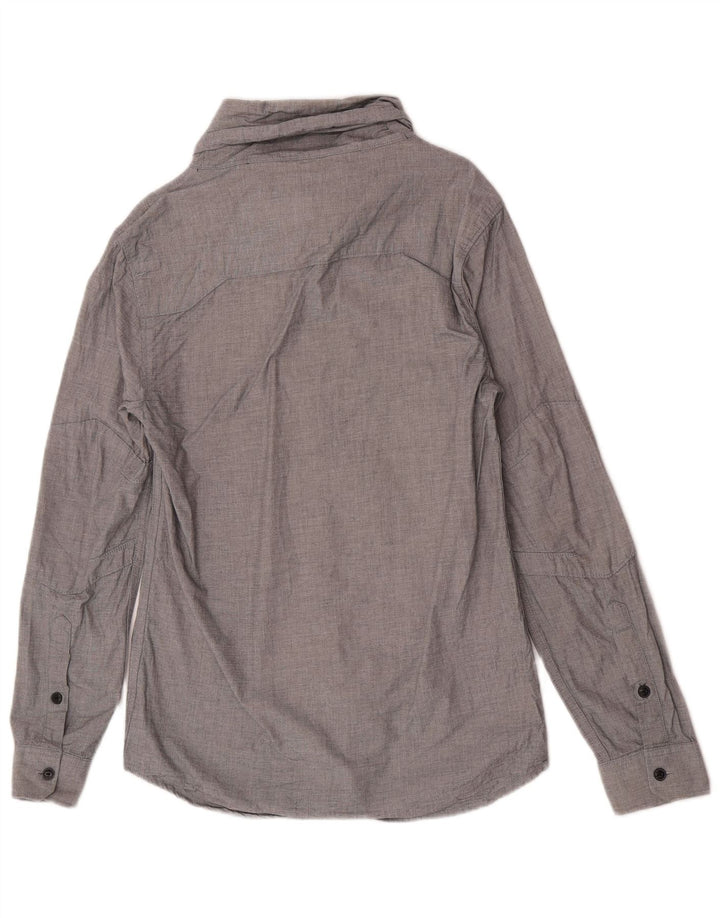 Camisa masculina Jack & Jones com gola redonda e algodão cinza pequeno