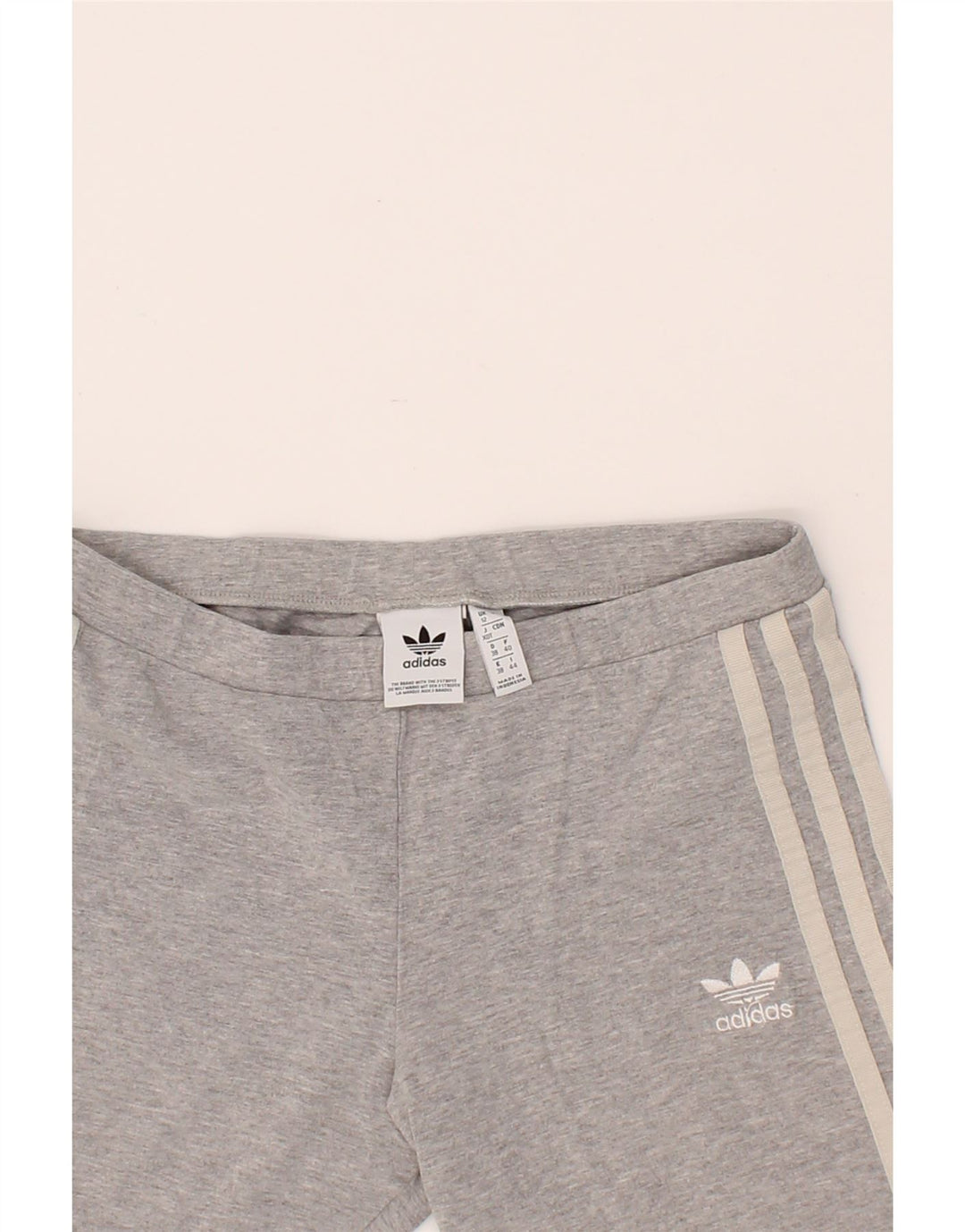 ADIDAS Womens Leggings UK 12 Medium  Grey Cotton Vintage Adidas and Second-Hand Adidas from Messina Hembry 