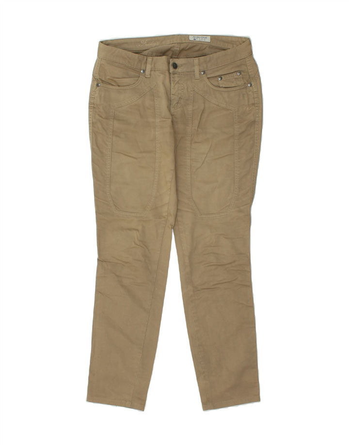 JECKERSON Womens Slim Casual Trousers W30 L30 Khaki Cotton Vintage Jeckerson and Second-Hand Jeckerson from Messina Hembry 