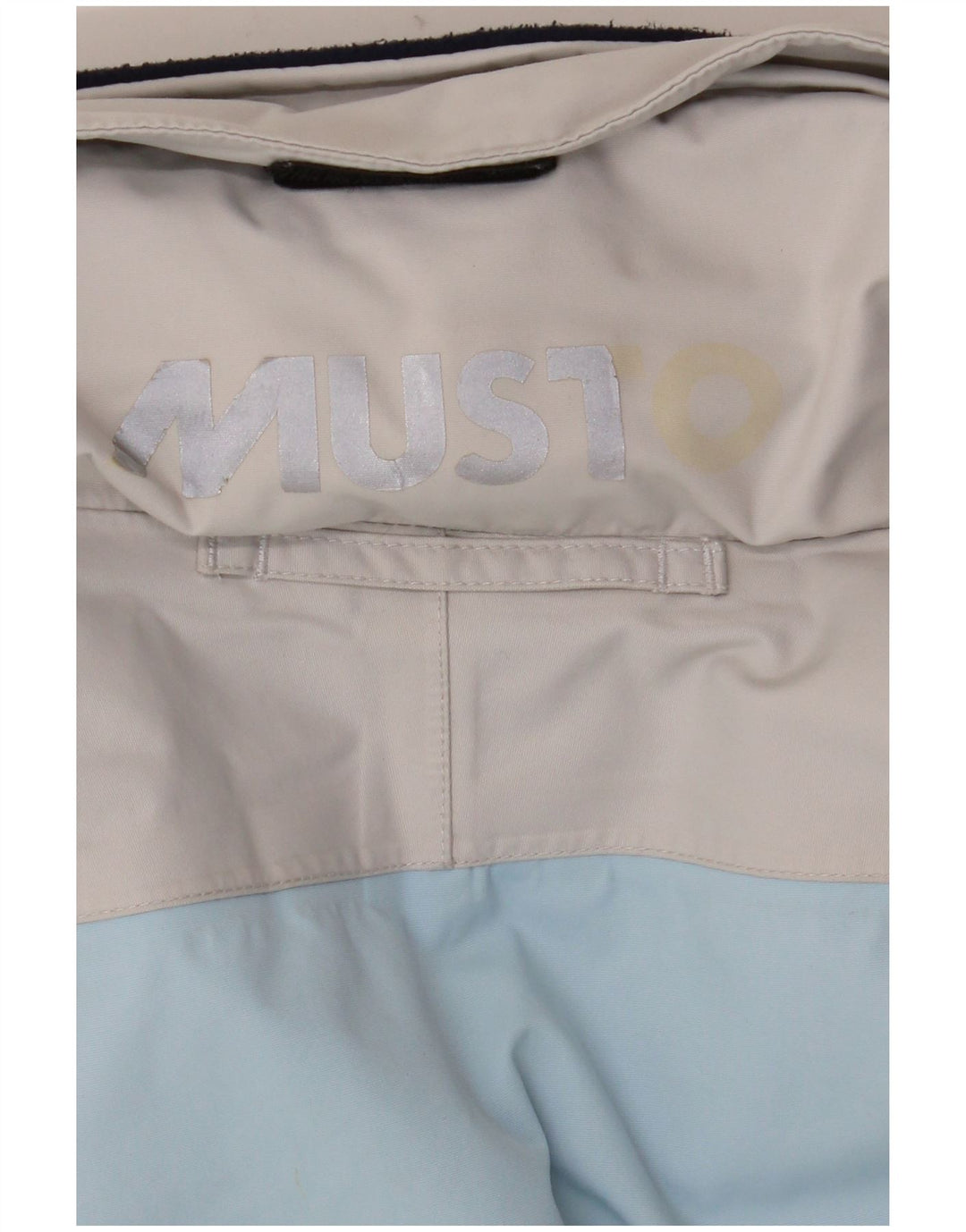 Jaqueta de chuva feminina com capuz grande Musto Reino Unido 10 bloco colorido azul pequeno