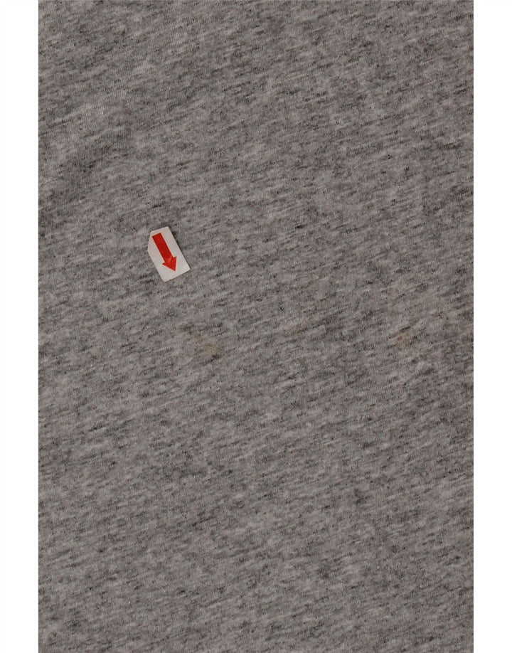 Camiseta masculina VANS Classic Fit Top cinza médio manchado de algodão