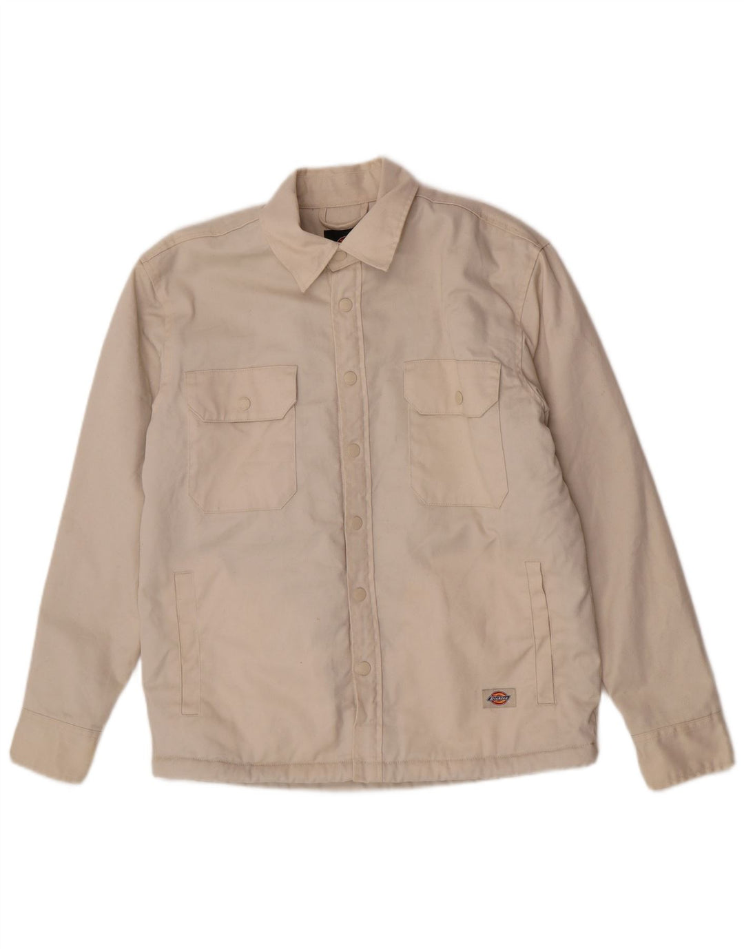 Jaqueta jeans masculina Dickies Sherpa Reino Unido 36 poliéster bege pequeno