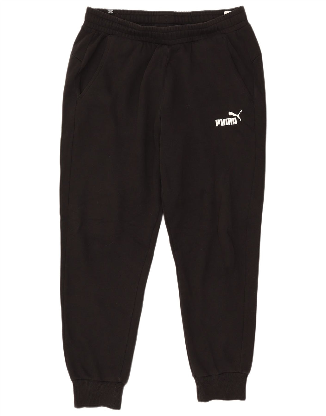 Calça de treino masculina PUMA joggers grande algodão preto