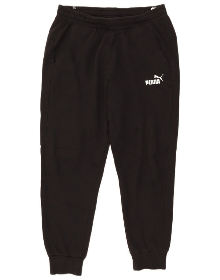 Calça de treino masculina PUMA joggers grande algodão preto