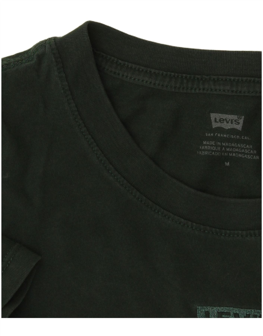 Camiseta feminina Levi's Crop Top UK 14 verde médio