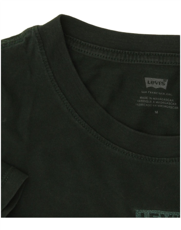 Camiseta feminina Levi's Crop Top UK 14 verde médio