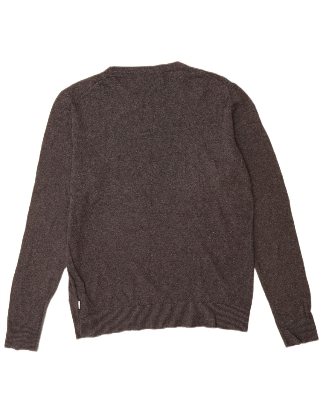 Suéter masculino Jack & Jones com gola redonda e algodão cinza médio