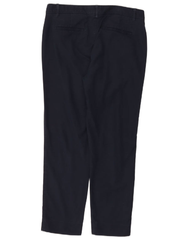Calça feminina cortada slim da Gap EUA 8 médio W30 L27 algodão azul marinho