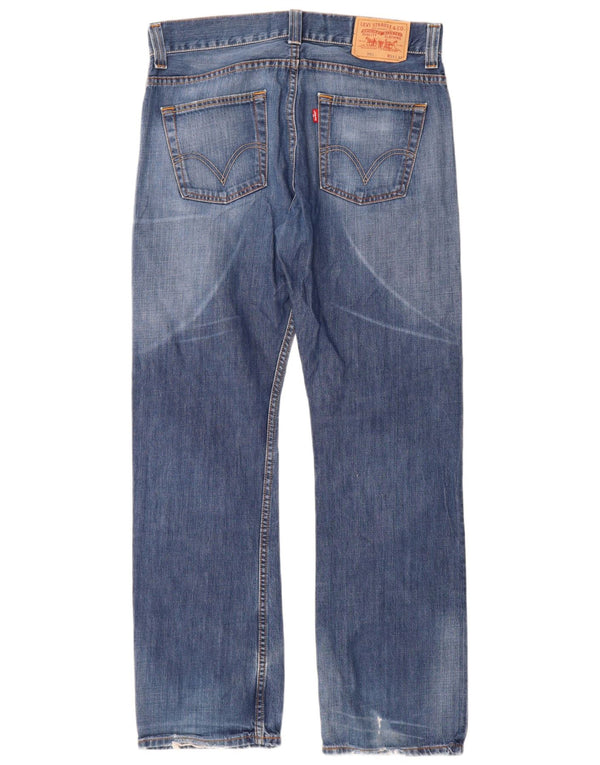 Calça jeans masculina Levi's 506 Standard Fit Straight W33 L32 Azul Algodão