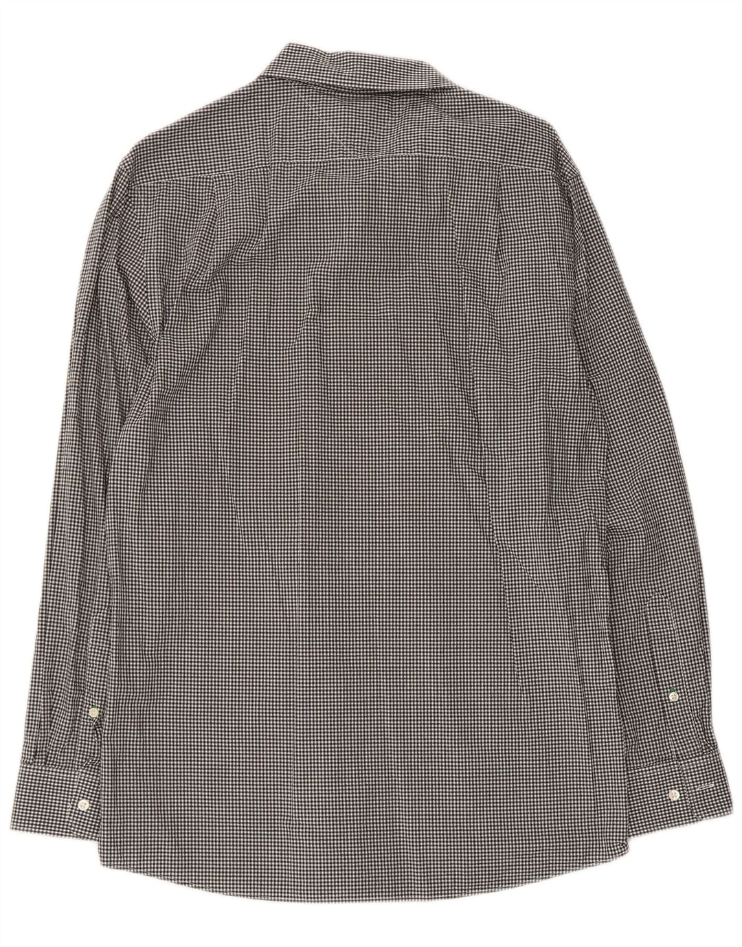 Camisa masculina Tommy Hilfiger Slim Fit tamanho 15 1/2 médio preto guingão