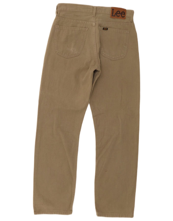 Lee Mens Portland Calça Casual Reta W30 L30 Algodão Cáqui