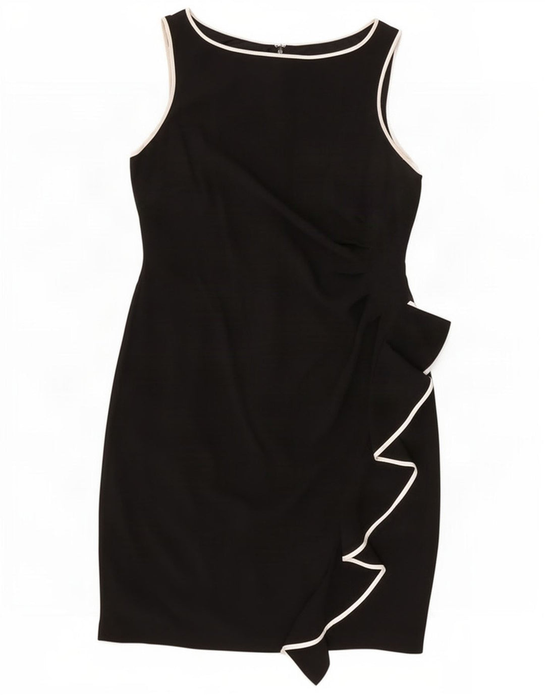 Vestido feminino Coast sem mangas com bainha UK 14 grande preto