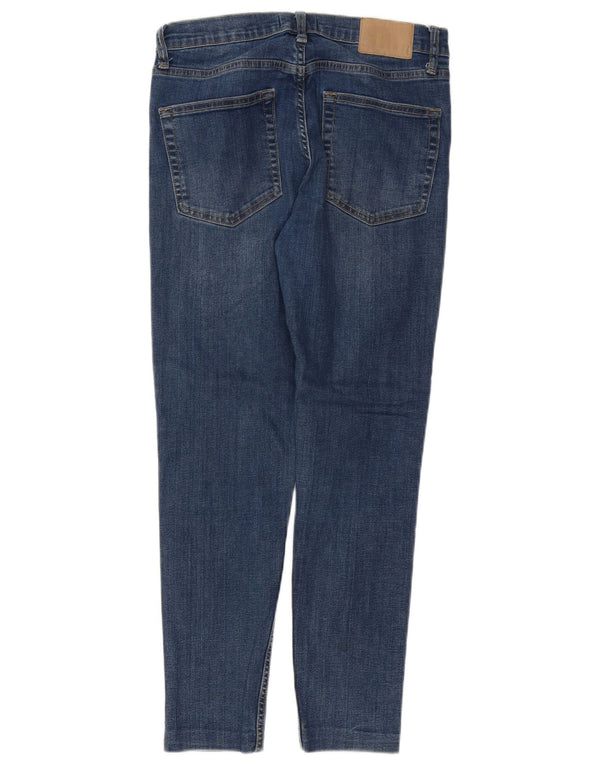 FRENCH CONNECTION Jeans Slim Feminino Reino Unido 12 Médio W30 L27 Algodão Azul