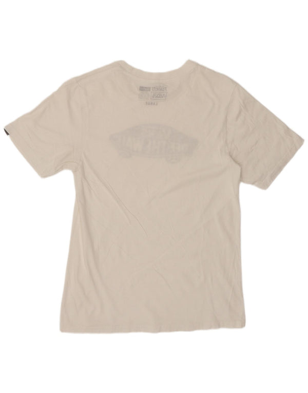 Camiseta Vans Meninos Graphic 12-13 Anos Grande Algodão Branco