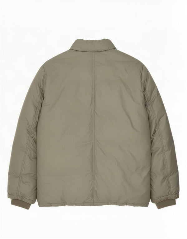 Jaqueta acolchoada masculina Conte of Florence UK 42 XL poliéster verde