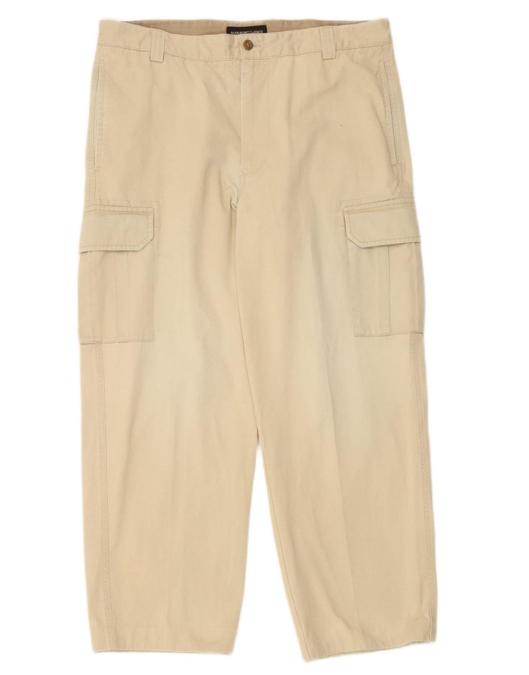 Calça cargo reta masculina MARLBORO CLASSICS IT 54 2XL W36 L26 bege