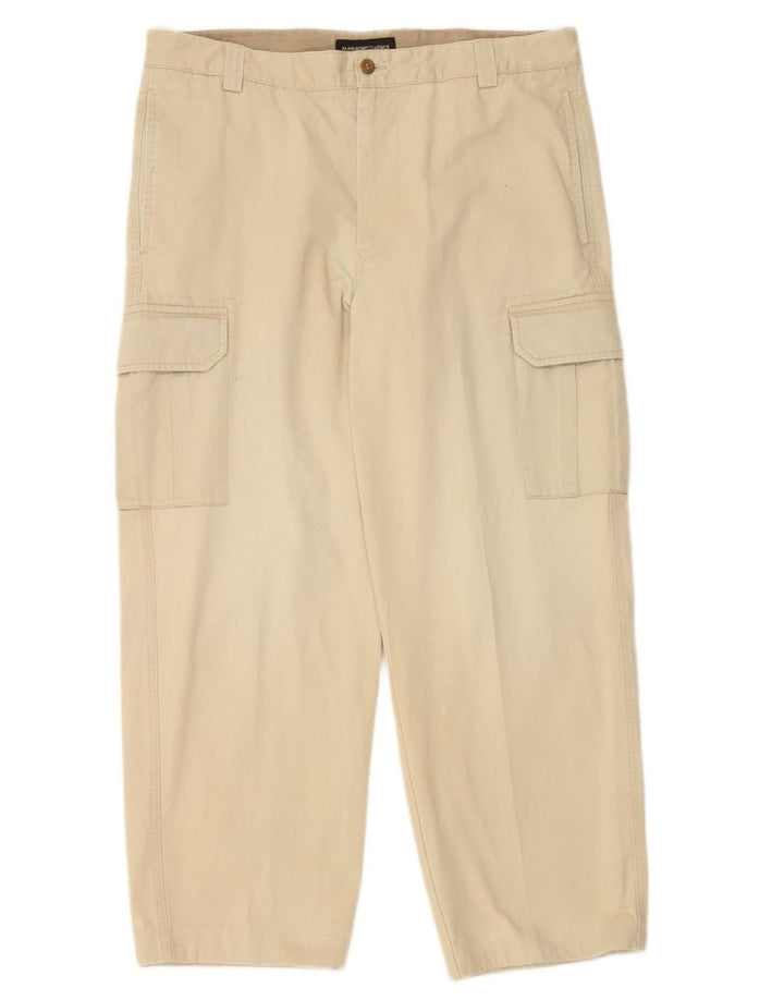 Calça cargo reta masculina MARLBORO CLASSICS IT 54 2XL W36 L26 bege