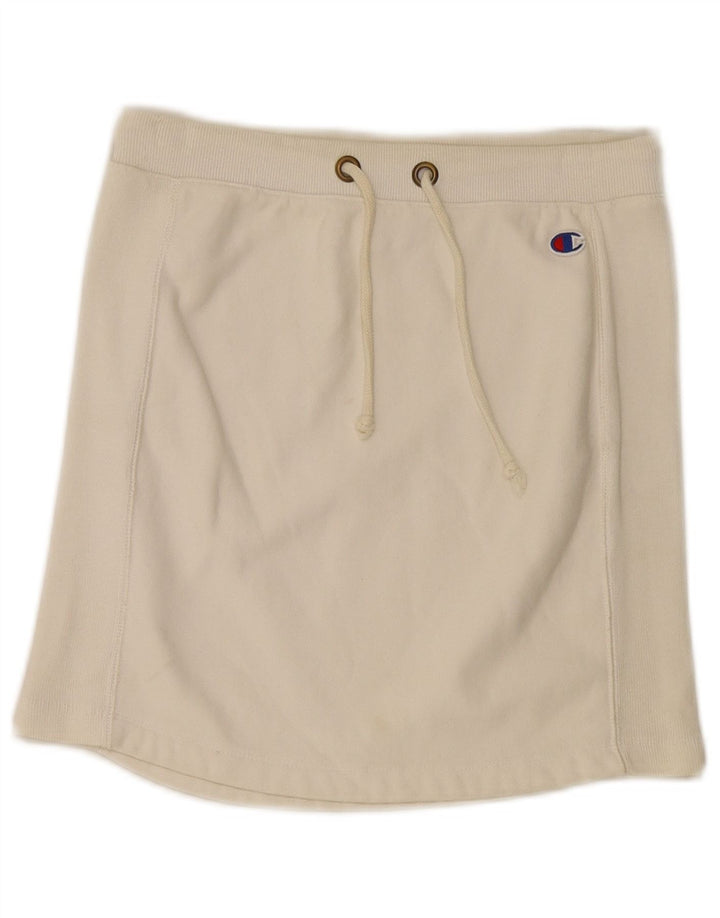 Saia feminina Champion UK 10 pequena algodão off white