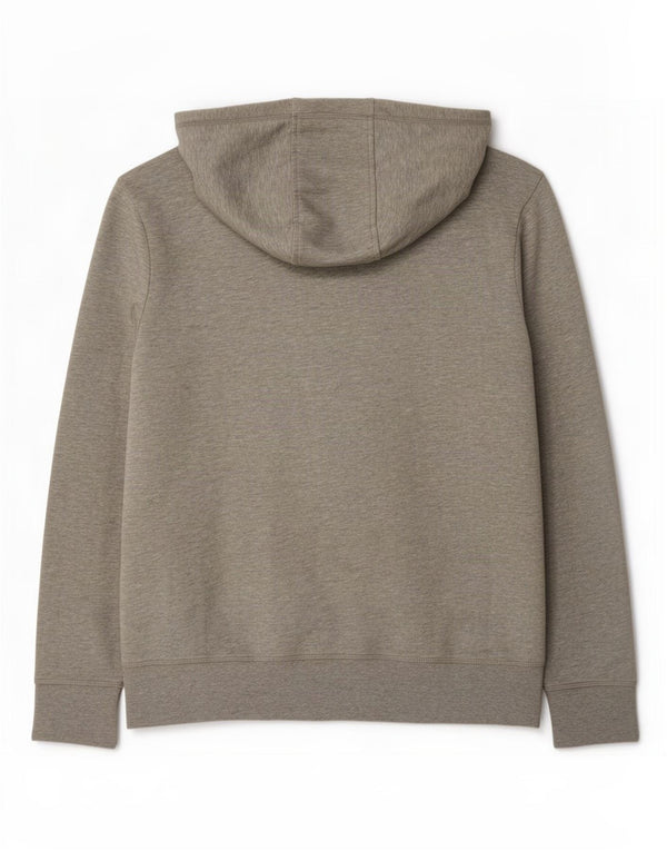Suéter masculino Tommy Hilfiger vintage fit com capuz e zíper gráfico XL cinza manchado