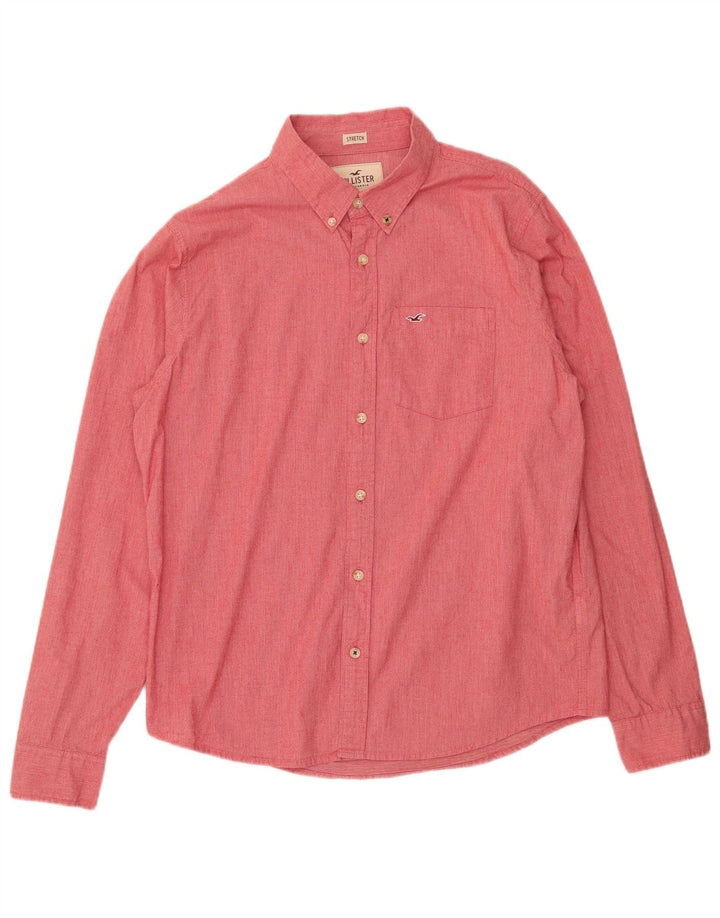 Camisa masculina HOLLISTER XL algodão vermelho