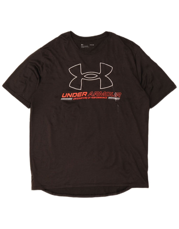 Camiseta gráfica masculina Under Armour grande preta