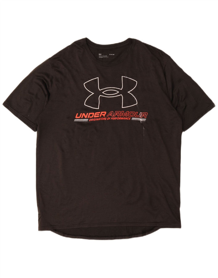 Camiseta gráfica masculina Under Armour grande preta