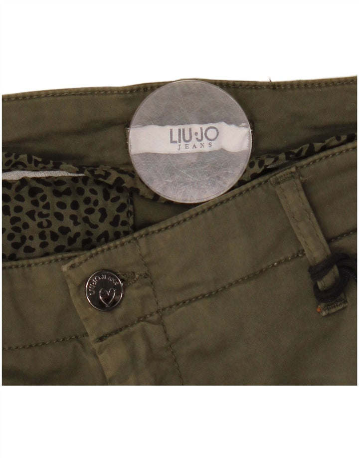 Calça cargo skinny feminina LIU JO W32 L29 cáqui