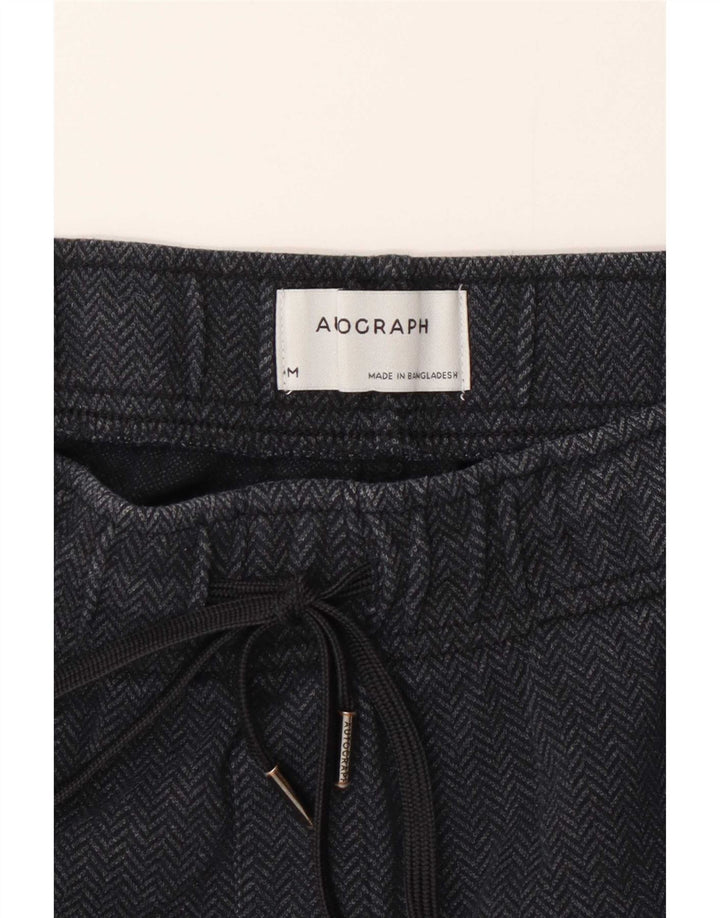 Calça feminina Marks & Spencer Autograph média W28 L28 cinza espinha de peixe