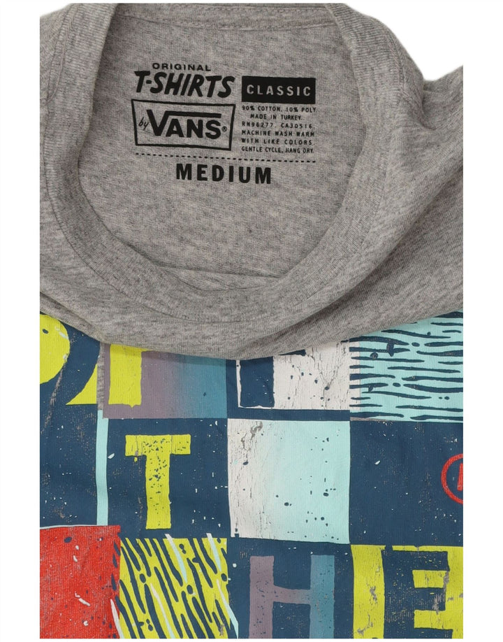 Camiseta masculina Vans Graphic cinza médio algodão