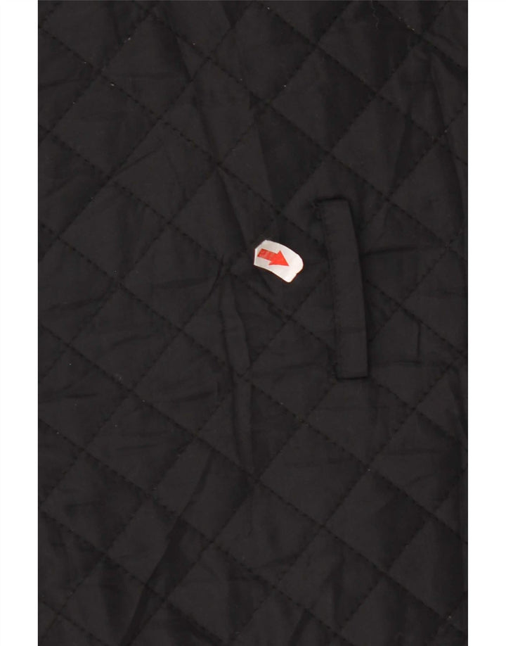 Casaco corta-vento feminino acolchoado Hobbs UK 10 pequeno nylon preto
