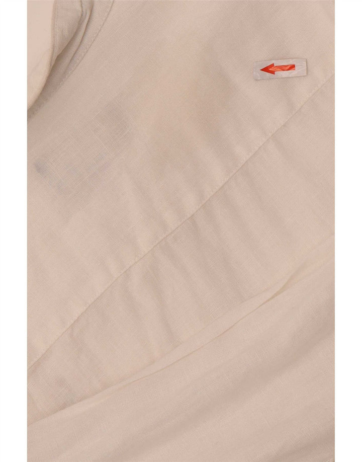 US Polo Assn. Camisa masculina tamanho 39 algodão branco pequeno