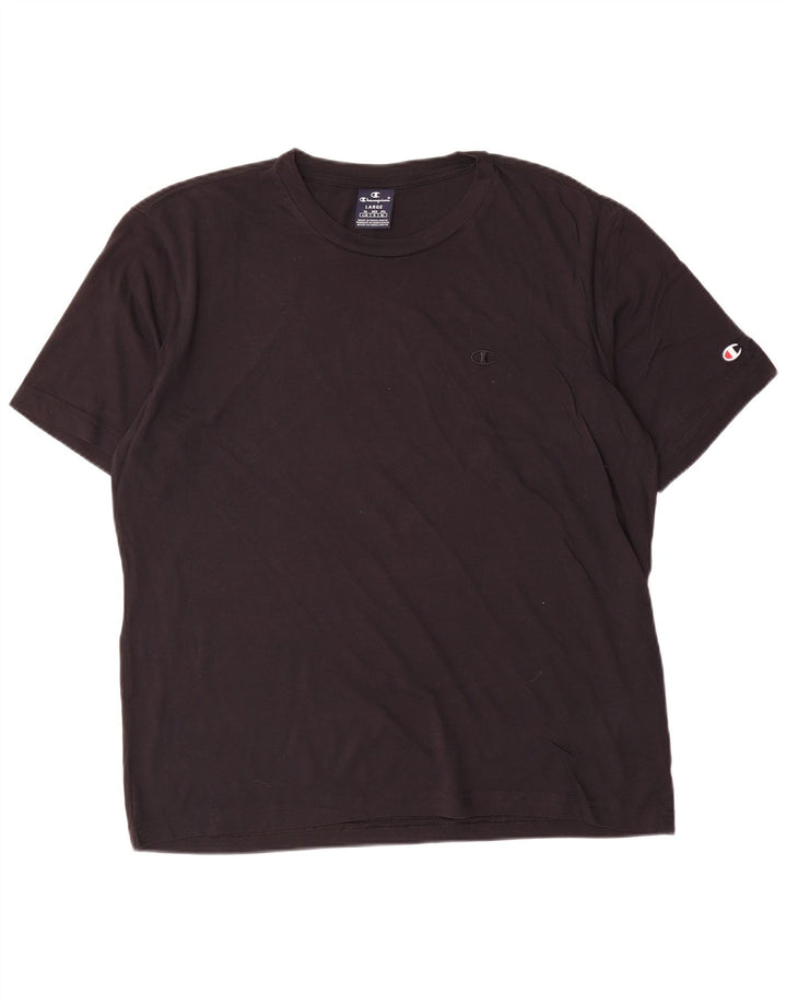 Camiseta masculina Champion grande algodão preto