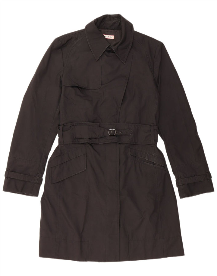 Casaco impermeável feminino Max & Co. UK 12 poliéster preto médio