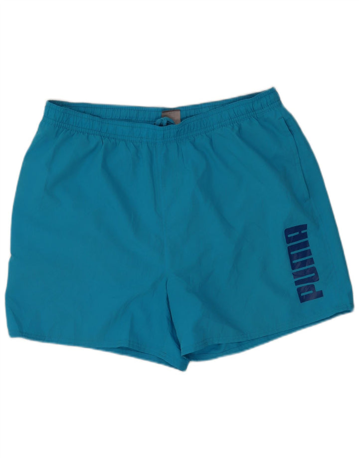 Shorts de natação masculinos Puma XL azul