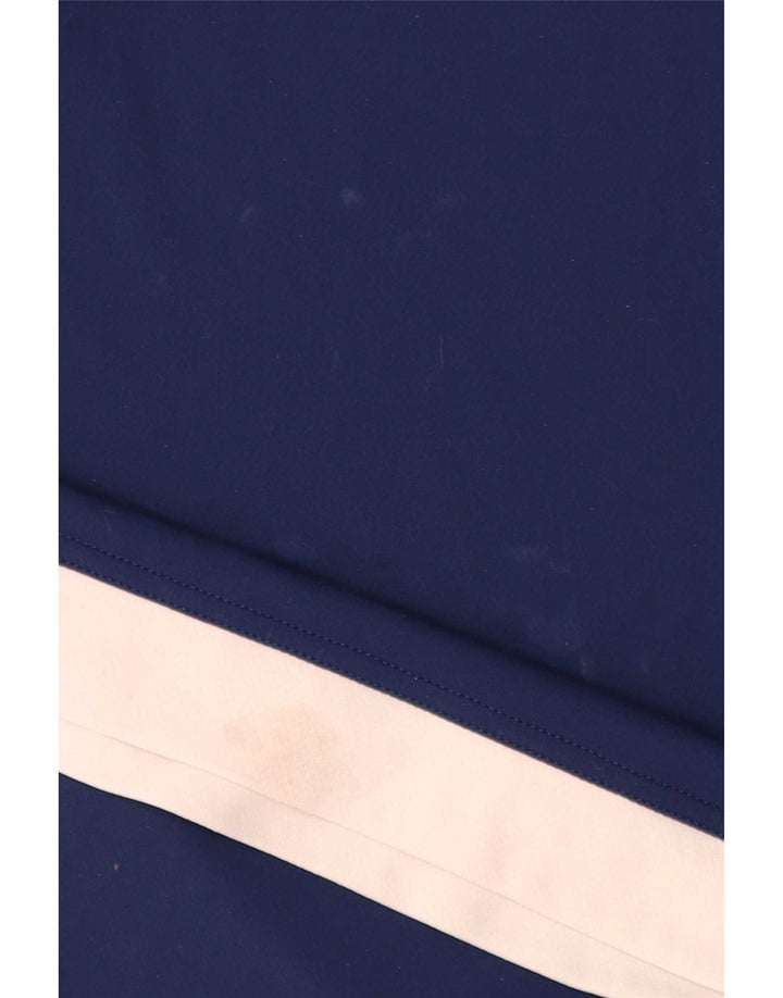 Camiseta Adidas Masculina Climalite Top Grande Azul Marinho Colorblock Poliéster