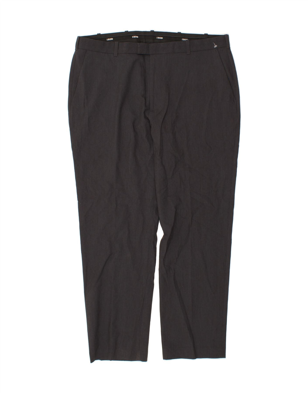 IZOD Mens Straight Suit Trousers W38 L30  Grey Polyester Vintage Izod and Second-Hand Izod from Messina Hembry 