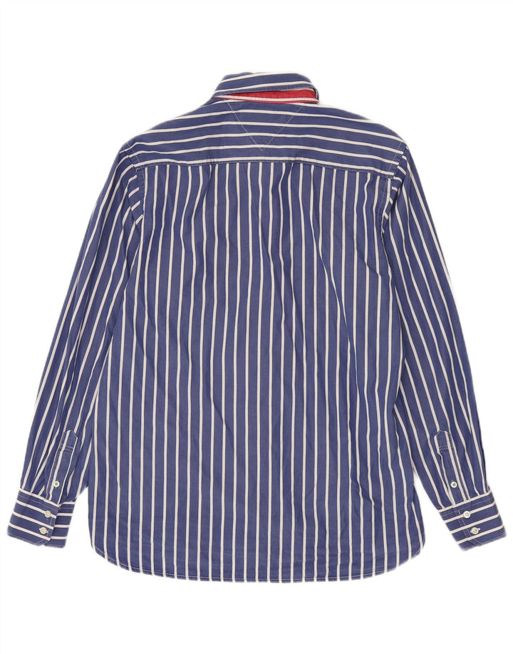 Camisa masculina Tommy Hilfiger pequena listrada azul