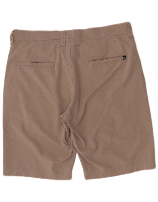 Shorts Chino Masculino Travis Mathew Regular Fit W32 Poliéster Bege Médio