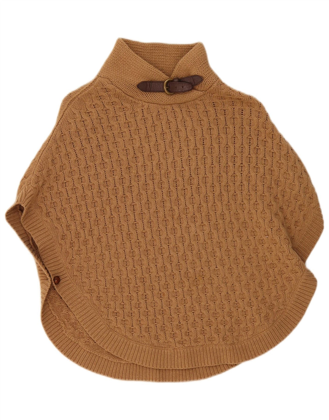 Massimo Dutti Poncho Jumper para meninas 12-13 anos lã marrom