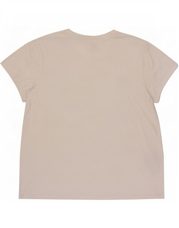 Camiseta feminina Levi's UK 16 grande algodão branco